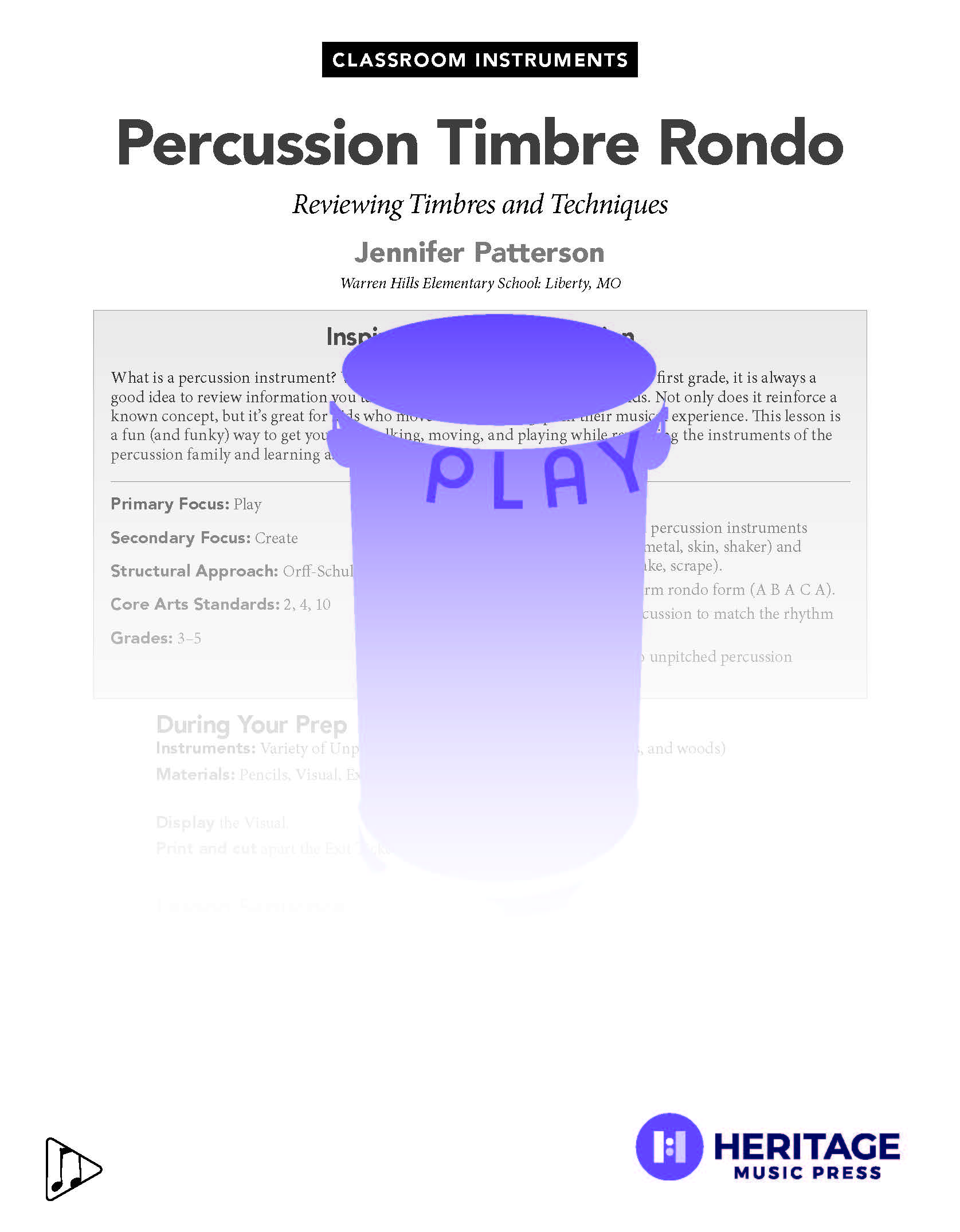 Percussion Timbre Rondo